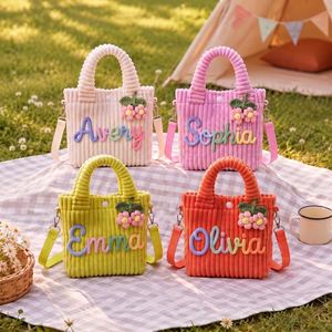 Personalized Toddler Purse Custom Name Corduroy Crossbody <b>Bag</b> for <b>Little</b> Girls Lightweight Kids Purse Birthday Halloween Gift - Product Image 3