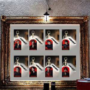 ATEEZ KPOP Idol Group World <span class=keywords><strong>Tour</strong></span> Fantasy porte-clés en plastique porte-clés acrylique porte-clés photo numérique - Product Image 3