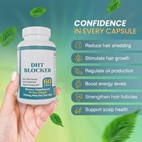 Capsules pour adultes, 60 unités, bloqueur de DHT, formule à base de plantes, soutien pour les cheveux et la peau, complément alimentaire, vente en gros, OEM