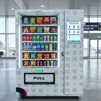 Distributeur automatique de collations et de boissons intelligent JOYVEND OEM / ODM, paiement par pièces, paiement en espèces, paiement par carte de crédit, combo automatique personnalisable