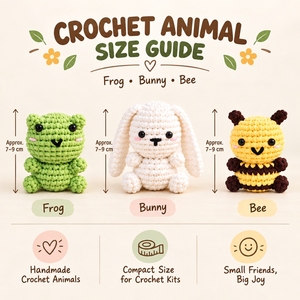 3 Piece Plush Farm Animals Amigurumi Diy <strong>Beginners</strong> <strong>Kit</strong> De Agujas <strong>Crochet</strong> Bunny Starter Set Complet De <strong>Crochet</strong> <strong>Kit</strong> <strong>for</strong> <strong>Beginners</strong> - Product Image 2