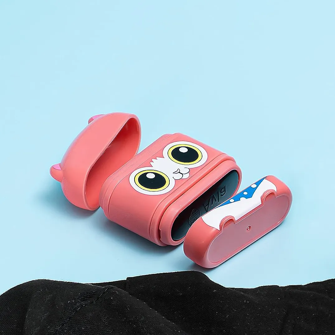 Tampon personnalisé pour enfants en gros Cartoon hibou coque en plastique étanche à l'encre blanche et noire Flash Stamp