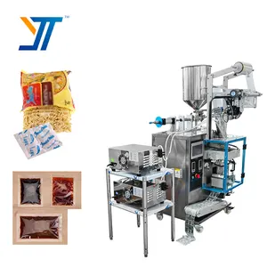 Automatic Instant Noodles Sauce Packer 3 in 1 Sachet Bag Liquid Packaging Machine