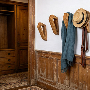 Appendiabiti e Portasciugamani in Legno Vintage Personalizzabili da Parete per Decorazione Casa e Cucina - Product Image 6