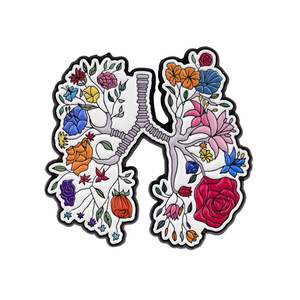 Broche de Esmalte Anatômico Médico de Órgãos Humanos (Cérebro, Coração, Pulmão) e Estetoscópio, Pin de Lapela em Liga para Médicos, Enfermeiros e Mochilas - Product Image 2