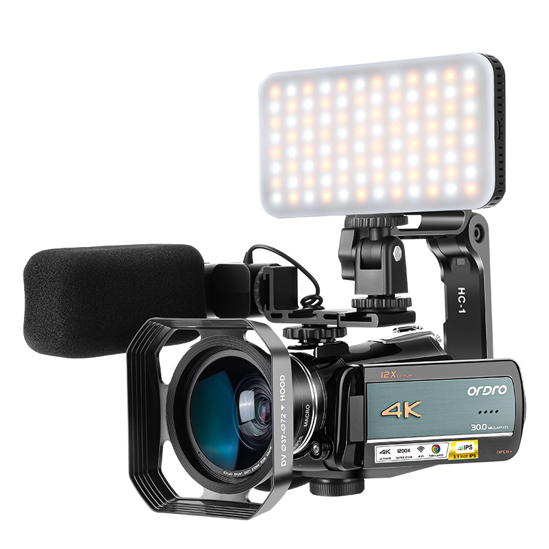 ORDRO Professional 4K Camcorder UHD Live Streaming Camcorder Youtube Vloging Kamera Videokamera