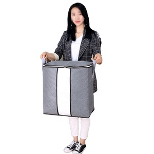 CJ142 Storage Bags Clothes Organizer Containers With Strengthen Handle, Under-Bed Storage Bags For Comforters, Clothes Organizer