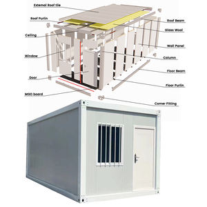 Maison mobile CE préfabriquée en conteneur maritime avec porte à enroulement - Remise modulaire / <span class=keywords><strong>Petit</strong></span> atelier - Product Image 4