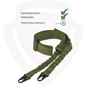 Doublesafe Outdoor Hunting 2 Point Sling Sangle réglable en nylon portable Sling Metal Hook <span class=keywords><strong>QD</strong></span> Swivels Two Points Gun Sling Strap - Product Image 2