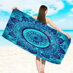 ผ้าเช็ดตัวชายหาดไมโครไฟเบอร์พรีเมียม น้ำหนักเบาพิเศษ ไม่เป็นขุย นุ่มสบายผิว ราคาดีที่สุด จากซัพพลายเออร์จีน - Product Image 4