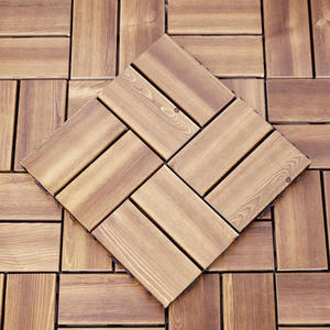 Plancher en bois massif naturel non traité pour extérieur, 30*30*2.3cm, pour terrasse extérieure - Product Image 1