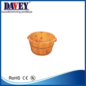 Nouvelle baignoire en <span class=keywords><strong>bois</strong></span> rectangulaire pour l'extérieur 2024 avec motif de pierre ovale/rond - Product Image 3