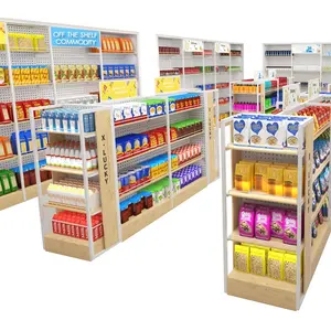 Sound System Outdoor Lcd Lebensmittelgeschäft Bequemlichkeit Shop Einzelhandel Display Türkei Smart Regal Sari Holz Rack Für Shop