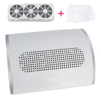 858-5 Triple Fans Aspirateur à Ongles Forte Aspiration Extracteur de Haute Qualité Blanc Rose Manucure Pédicure Collecteur de Poussière à Ongles