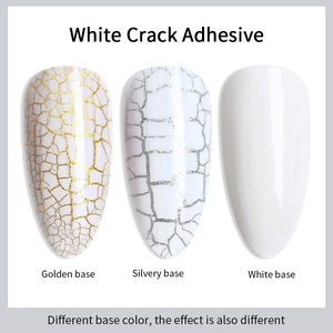 R S Nail - Esmalte de Gel Craquelado Ecológico de Primera Calidad con Logotipo Personalizado, Efecto Craquelado Natural, SIN TPO, Esmalte de Gel Craquelado Negro, Blanco <span class=keywords><strong>y</strong></span> Dorado - Product Image 3