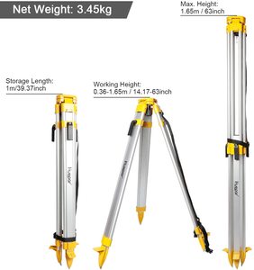 <span class=keywords><strong>Huepar</strong></span> — trépied télescopique M3Y, niveau optique automatique, Laser rotatif, trépied télescopique à tête plate en aluminium - Product Image 3