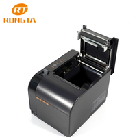 Printer Penerima 80Mm Desktop Restoran Bluetooth/Wifi/Usb/Ethernet/Printer Thermal Serial dengan Pemotong