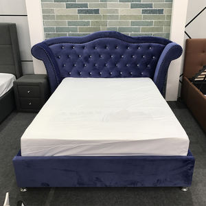 Luxury Bedroom <b>Set</b> Villa Large Headboard Upholstered <b>Bed</b> Bedroom Furniture <b>Set</b> Luxury - Product Image 1