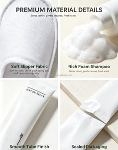 Kit di Cortesia per Hotel Biodegradabile ed Ecologico, Set da Bagno con Spazzolino, Dentifricio, Sapone, <span class=keywords><strong>Shampoo</strong></span> OEM/ODM - Product Image 2