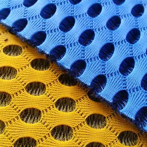 Tricô 100% de malha de poliéster para tênis de corrida tecido elástico liso reciclado