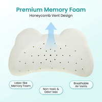 Oreiller pour enfants en mousse à mémoire de forme en forme d'ours Lianda OEM ODM MB-018, logo personnalisé, soutien de la tête, 3-6 ans, fabrication en usine