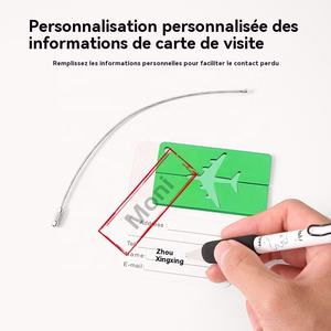 Étiquette d'identification de bagages d'avion moderne et élégante Paul Et Shark étiquette de bagage d'aéroport en métal - Product Image 5