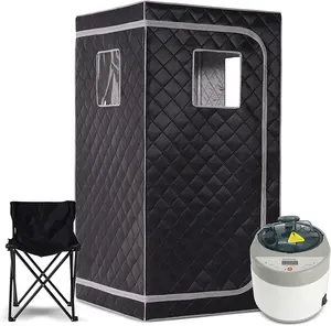 Full Body Home Steam Sauna Set, 4L Steamer Large Foldable Steam Sauna One 1 2 Person Spa Portable Sauna