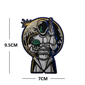 Parche de Tela con Gancho y Bucle Personalizado con Logotipo Bordado en Forma de Corazón de la Serie Espacial Apollo de la <span class=keywords><strong>NASA</strong></span>, Ecológico, para Bolsas y Zapatos - Product Image 2