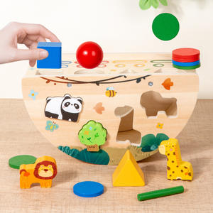 Caja de Clasificación de Madera Multifuncional, Juguete Educativo para Niños, Entrenamiento de Pensamiento Lógico y Espacial - Product Image 4