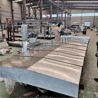 Soufflet télescopique en acier pour la protection des guides de machine de fraisage CNC |   Couverture télescopique en acier pour soufflet |   Soufflet télescopique en acier