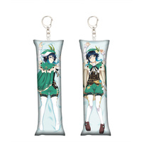 Peluche mignon Mini pendentif porte-clés Zhongli Thunderbolt général sac d'école pendentif petit doux Dakimakura porte-clés