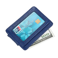 Dompet Kartu Kulit Asli Amazon dengan Pelindung RFID dan Lapisan Poliester Merek DYL Grosir Tempat Kartu Kredit