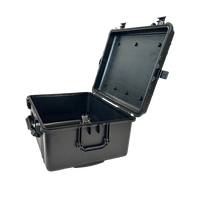 Valise à roulettes robuste pour équipement extérieur, protection en plastique, étanche IP67, avec mousse