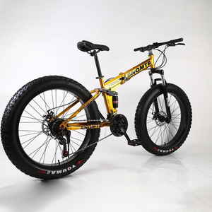 Vélo de montagne certifié avec cadre en acier au carbone pliable, frein à disque, fourche à suspension, pneu pour neige, roue à rayons, cyclisme tout-terrain - Product Image 1