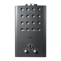 Chauffe-eau à gaz mural instantané de type cheminée 16L 32kW avec protection de sécurité pour la douche, fourni directement par l'usine
