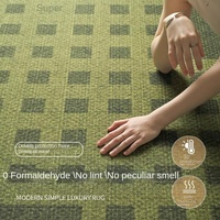Luxus moderne Wohnzimmer Teppich schmutz abweisend pflegeleicht grün umwelt freundlich 10mm dicker Polyester großflächiger Teppich