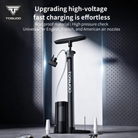 Pompe à pied portable haute pression TOSUOD légère pour vélo, 160 PSI, avec manomètre pour gonflage des pneus de vélo à domicile