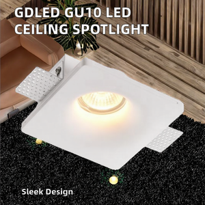 GDLED Indoor <strong>LED</strong> Recessed Trimless Downlight Spotlight Gypsum 3500K Warm White 120 <strong>Beam</strong> <strong>Angle</strong> <strong>GU10</strong> Lamp Living Room Ceiling - Product Image 2