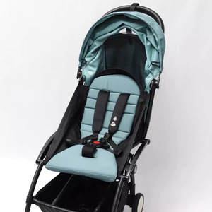 Accesorios para Cochecito de Bebé Yuyu, Juego de Tres Piezas, Techo Abatible 180 Grados, 2/3 Posiciones para Dormir, Funda de Algodón Azul - Product Image 4