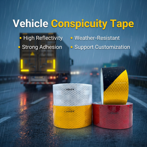 <span class=keywords><strong>Cinta</strong></span> <span class=keywords><strong>Reflectante</strong></span> de Alta Visibilidad Aprobada por IRAM I.3952/5, Adhesivo de Seguridad para Vehículos, para Argentina - Product Image 1