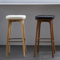 Tabourets de bar hauts de gamme pour restaurant commercial, chaises de salle à manger, tabourets pour cuisine, comptoir de maison, tabouret de bar moderne en bois