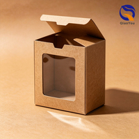 Boîte en carton kraft écologique, design unique personnalisé, faible MOQ, robuste, avec fenêtre