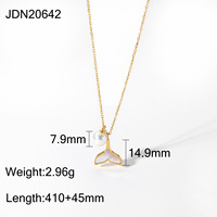 Collier fin en acier inoxydable de créateur plaqué or colliers à pendentif en forme de serpent chaîne conque pour femmes bijoux océaniques