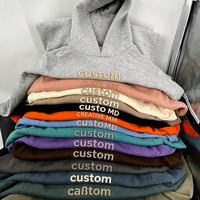 Sweat-shirts à capuche personnalisés 100% coton, sweat-shirts à col rond brodés, sweat-shirts à capuche brodés personnalisés, vêtements brodés 3D personnalisés