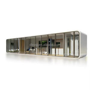 Villa mobile de luxe préfabriquée de 40 pieds, modèle phare, avec suite 2 chambres, cuisine et salle de bain, pour complexe hôtelier - Product Image 1