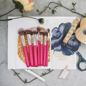 Yrx แปรงแต่งหน้าด้ามไม้สีชมพูสำหรับใช้เป็นทางเลือก7/8/15สำหรับใช้ในการแต่งหน้าที่ร้านมืออาชีพ - Product Image 6