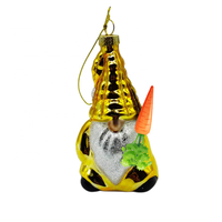 Décorations de Noël en verre transparent à motif personnalisé 2026, figurines de Noël en verre, cadeaux de Noël, fabrication en usine