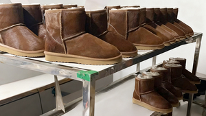 Giày bốt nữ da thật lông cừu Úc giả lông cừu mùa đông ấm áp thủ công - Product Image 5