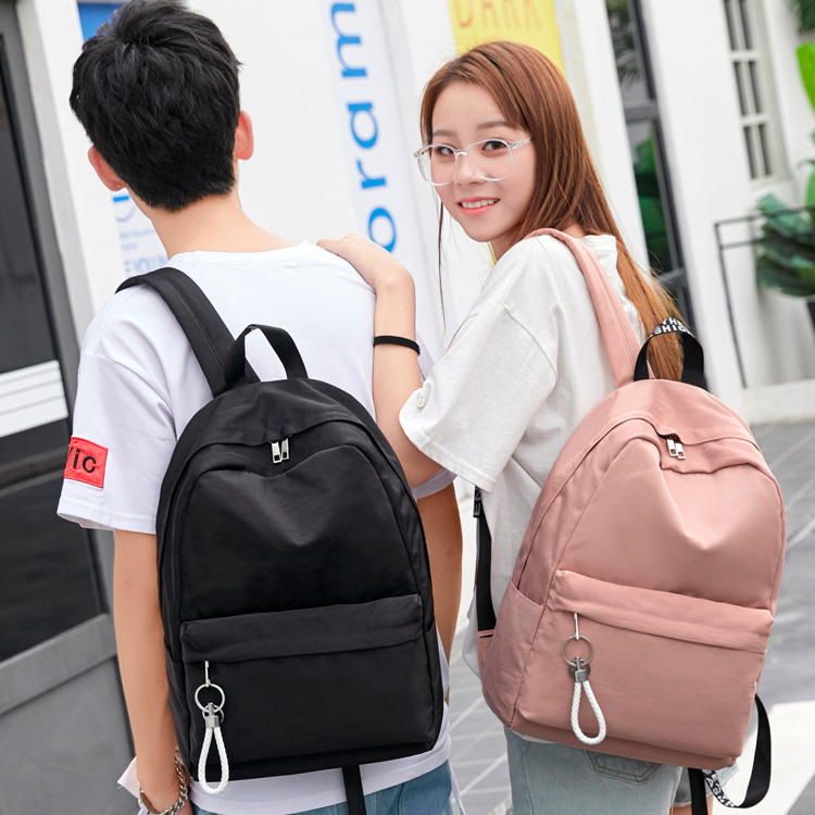 School Mochilas Backpack Bags Antirrobo Simple Laptop Smart Waterproof for  Men Poly Bag Polyester Fashion Unisex Nylon Zipper