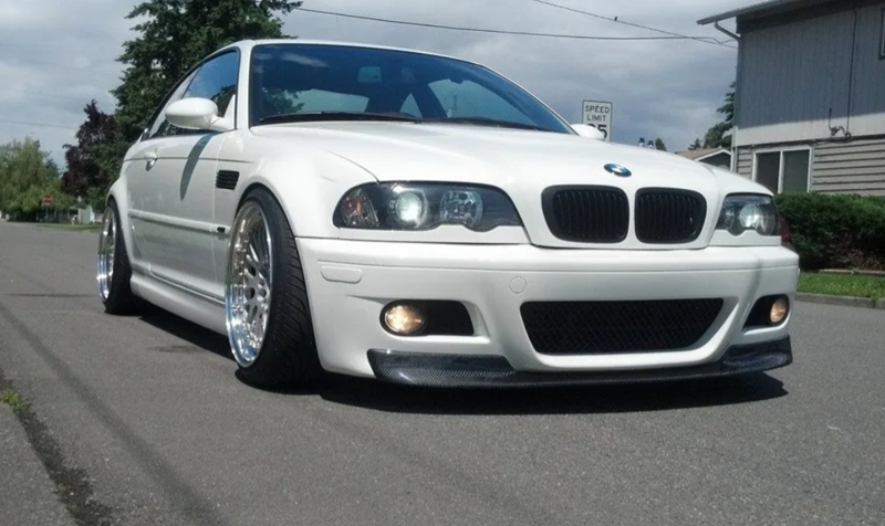 Alerón Labial Delantero Tipo CSL Para BMW E46 M3 – Divisor De Parachoques En ABS